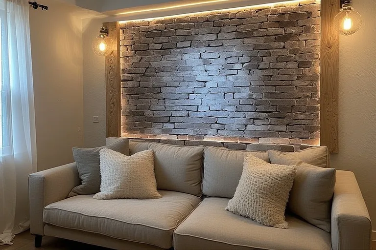 Lighting That Complements the Accent Wall