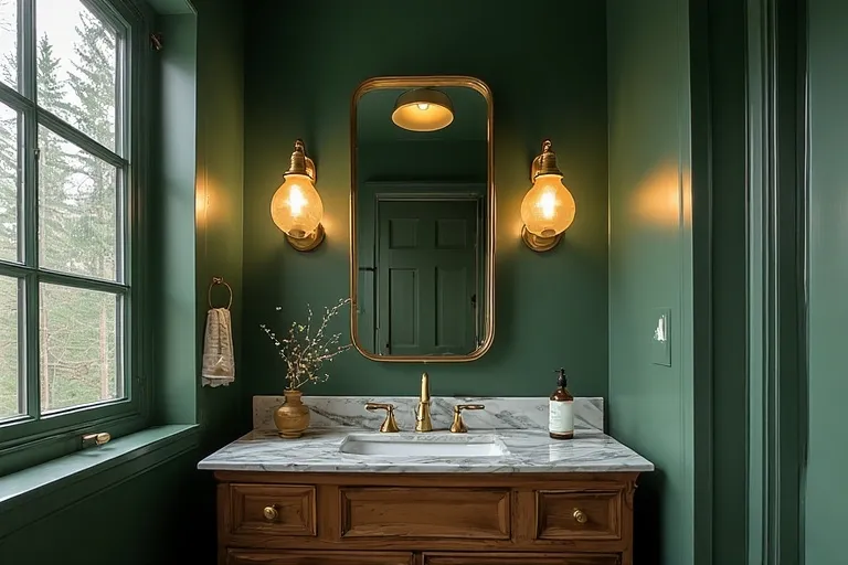 Lighting to Highlight Forest Green