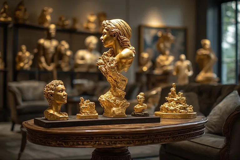 Collecting and Maintaining a Gold Bust Sculpture