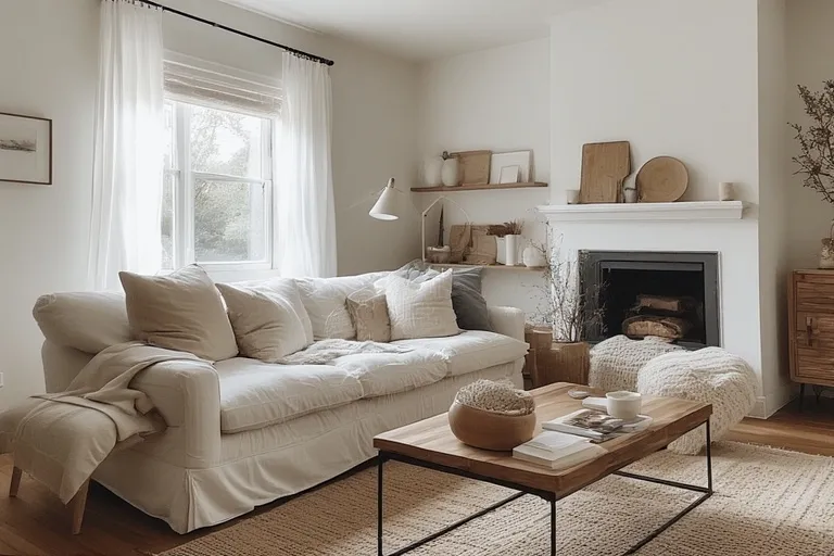 Minimalist coffee table setup