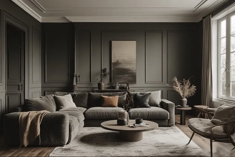 Moody living room