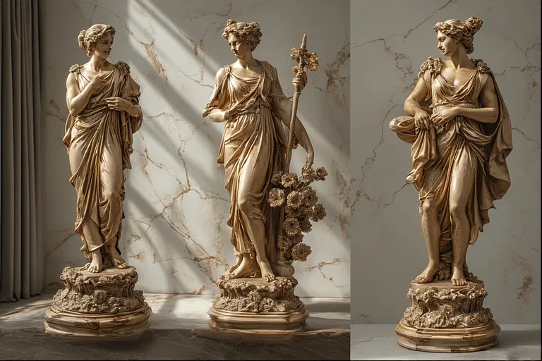 Opulent statues for home