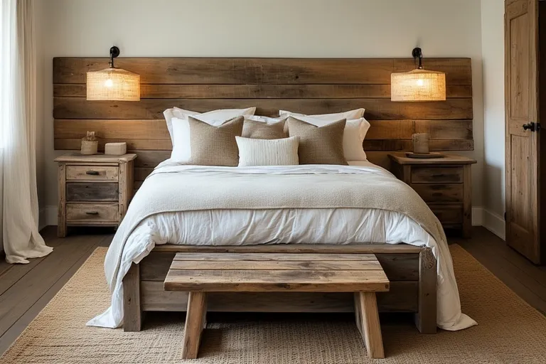 Reclaimed Wood Bedroom Accents