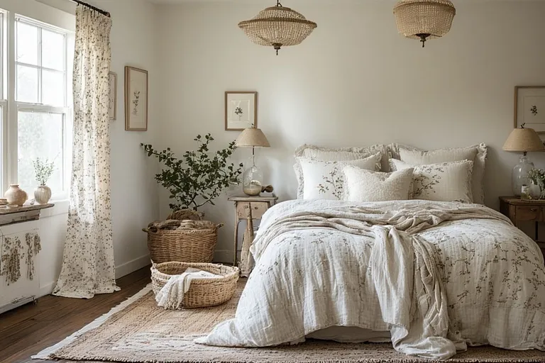 Refreshing Decor Touches for a Spring Cottage Bedroom