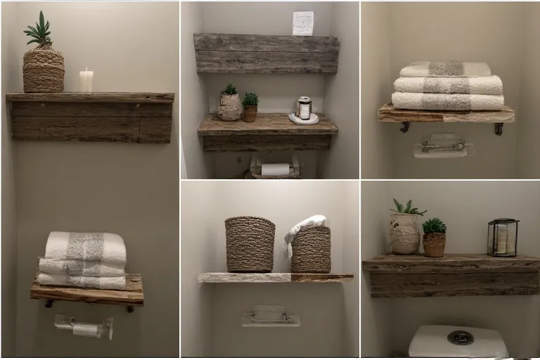 Rustic Wood Shelf Designs for Warm Character