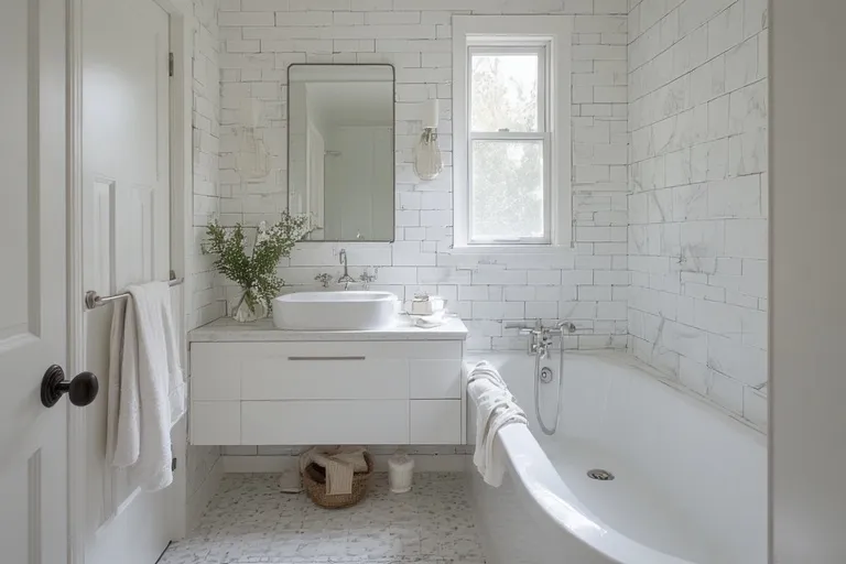 Small white bathroom ideas 