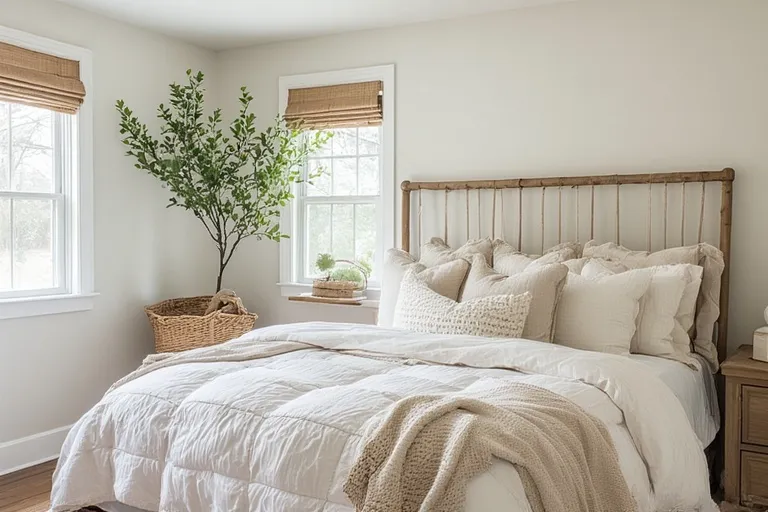 Spring cottage bedroom