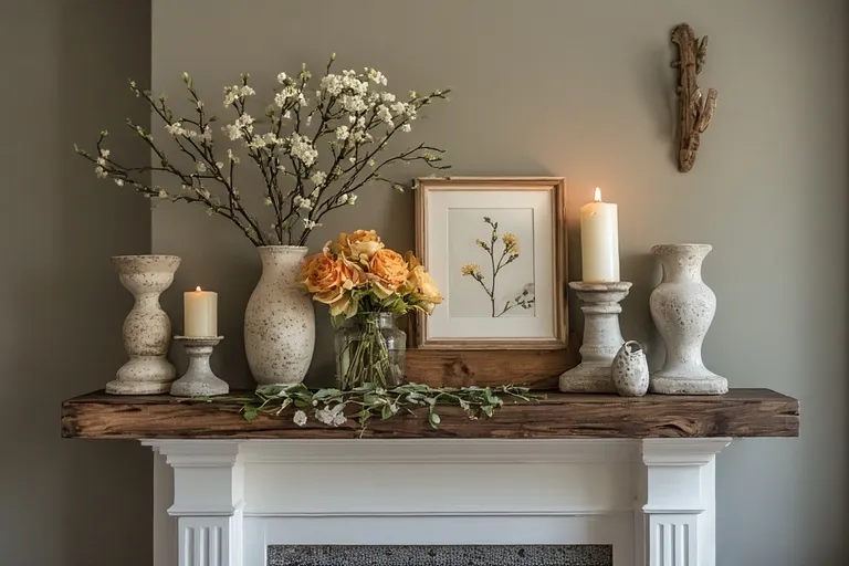 Spring mantel decorating ideas