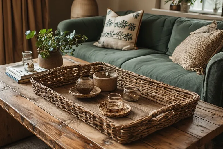 Use Trays to Organize and Define Spaces