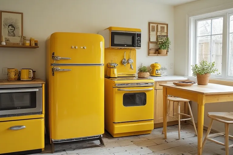  Yellow Appliances for Retro Charm