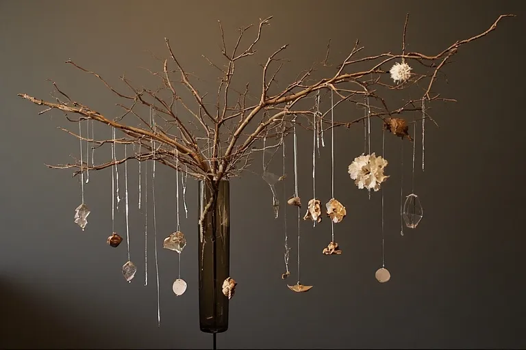 Branch Arrangements With Hanging Accents