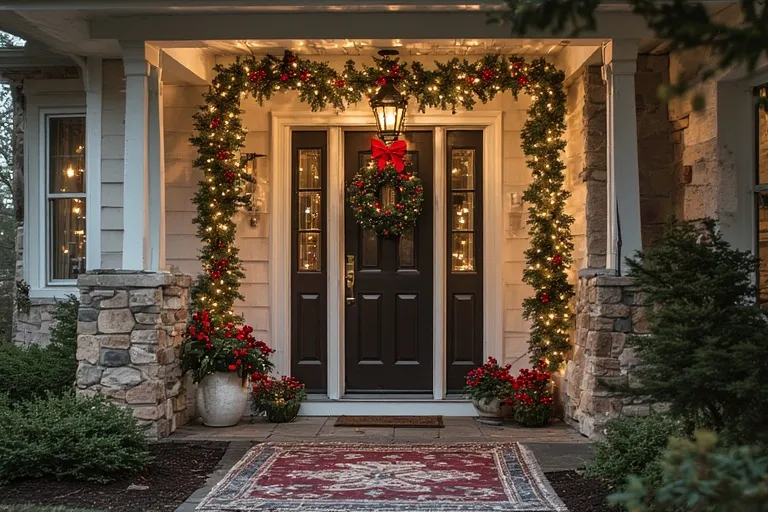 Christmas entryway decor ideas 