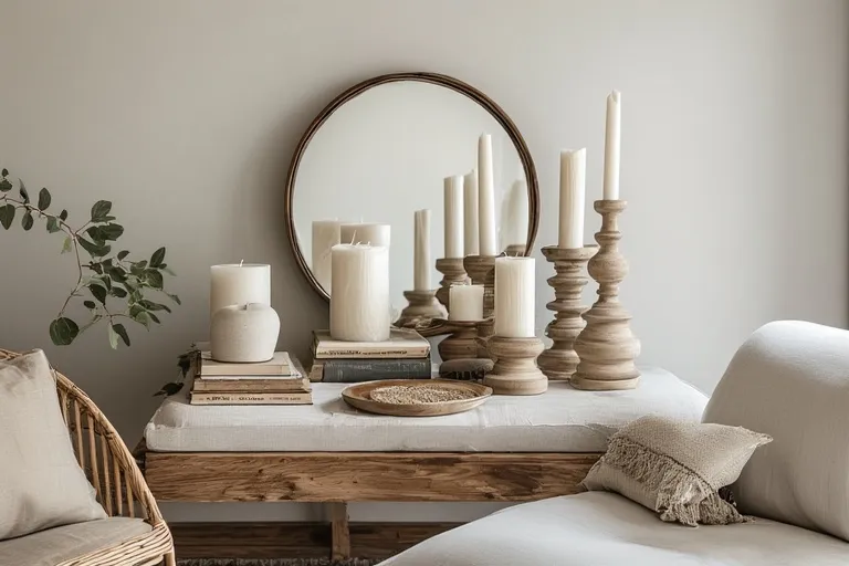 Combining Curvy Candlesticks with Other Decor