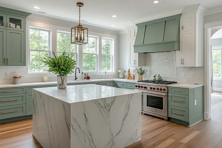 Crafting a Kitchen Around This Soft Green Tone