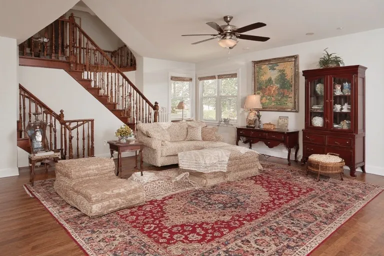 Dark cherry red furniture