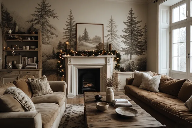 Decorating Living Spaces with Festive Wallpapers