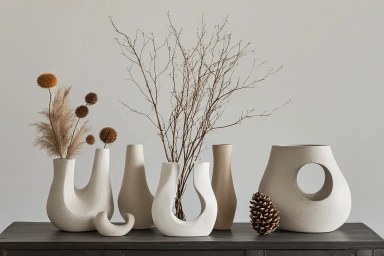 Decorating with Sculptural Vases Beyond Flowers