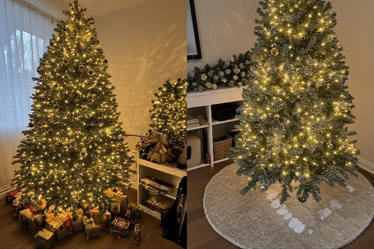 Gold Christmas tree decor