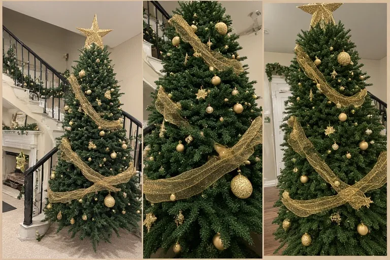 Green and Gold Christmas Tree Ideas