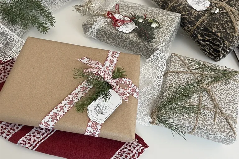 Homemade Gift Wrapping and Tags