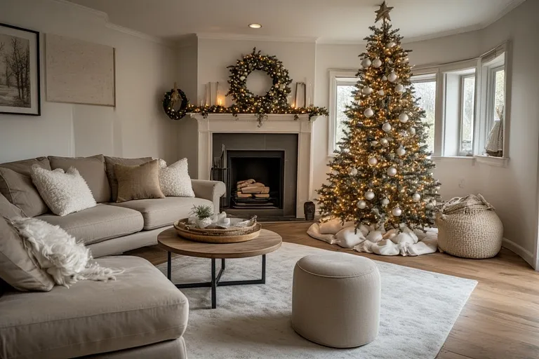 Neutral Christmas decor ideas