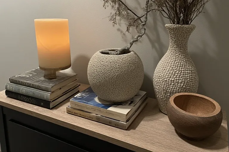 Pairing Sculptural Items with Other Decor