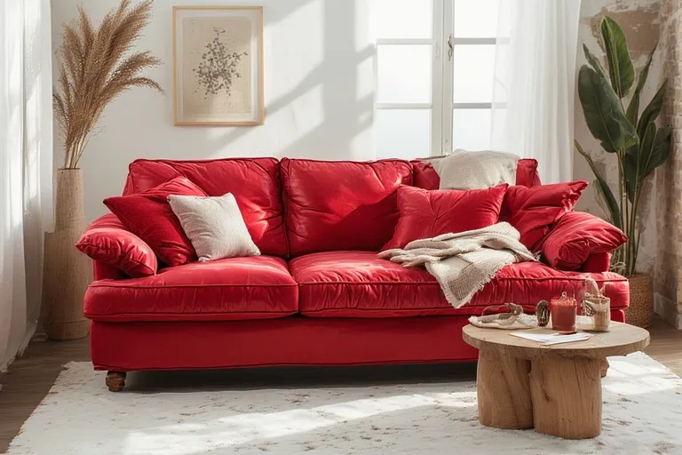 Practical Tips for Maintaining a Cherry Red Couch