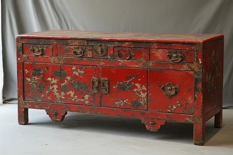 Red lacquer furniture