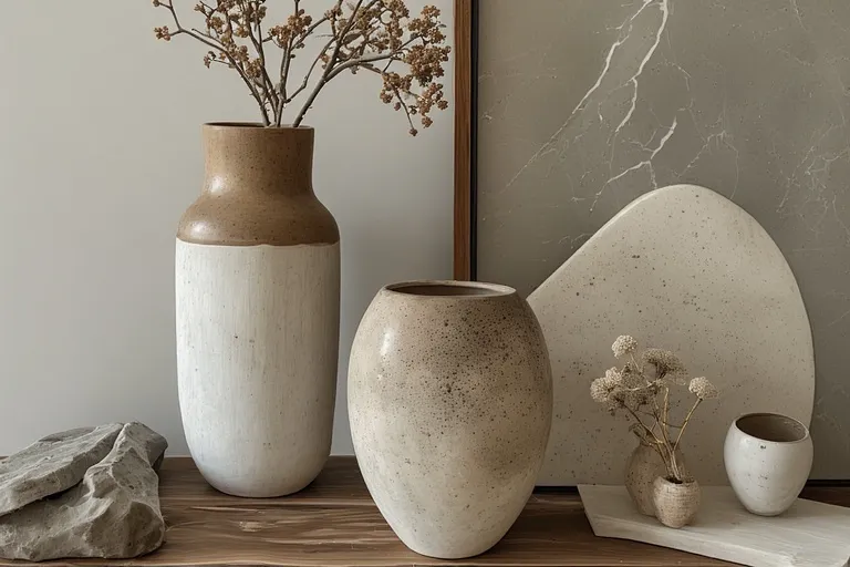Sculptural vase decor