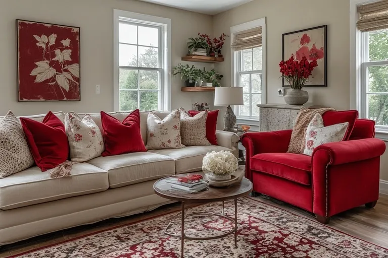 The Allure of Cherry Red in Home Interiors
